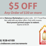India Oven - online coupon - $5 OFF Any Order of $30 or more valid until 12/31/24