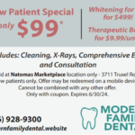 Modern Family Dental - online coupon - New Patient Special only $99*, Whitening for Life for $499!, Therapeutic Botox for $9.99/unit!